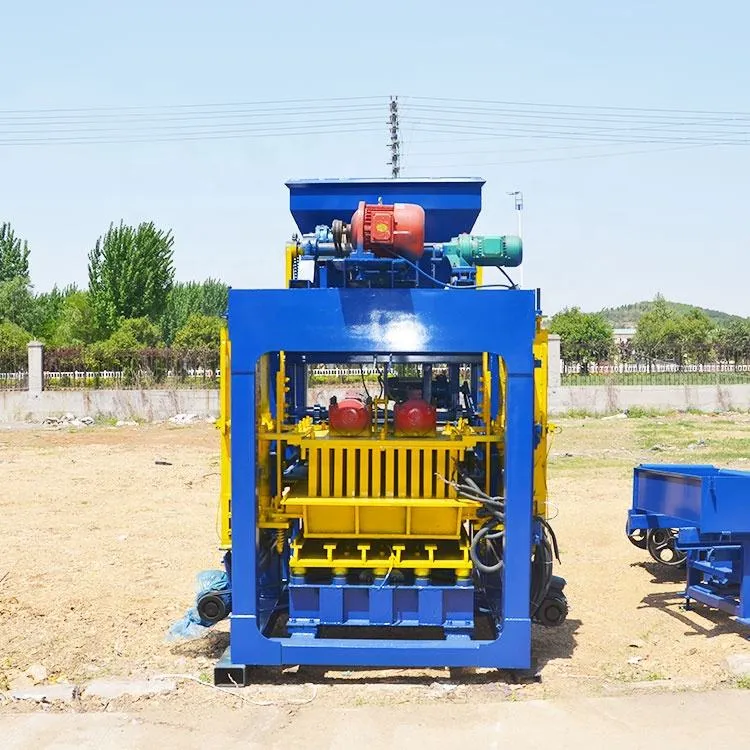 QTJ4-25 Semi-automatic Business Machine Ideas Block Molding Machine in Ghana Hollow Block Making Machine — image 4