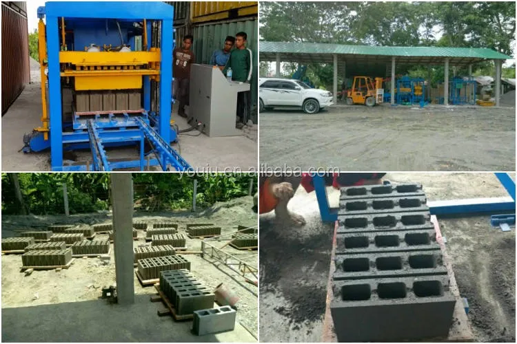 QTJ4-25 Semi-automatic Business Machine Ideas Block Molding Machine in Ghana Hollow Block Making Machine — image 7