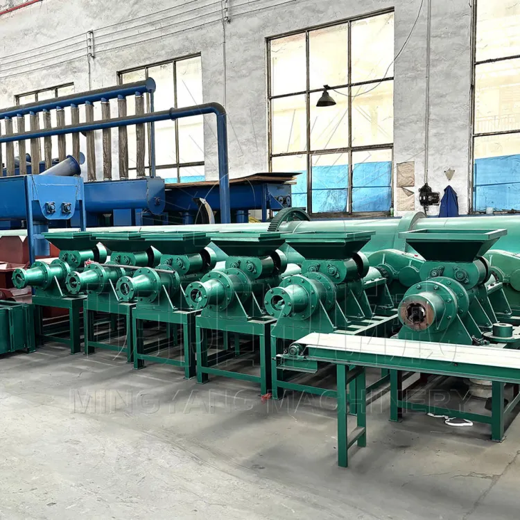 Lower Automatic Charcoal Briquette Extruding Machine Production Line 1-3t/h 11kw Round/Square/Hexagon Briquette — image 2