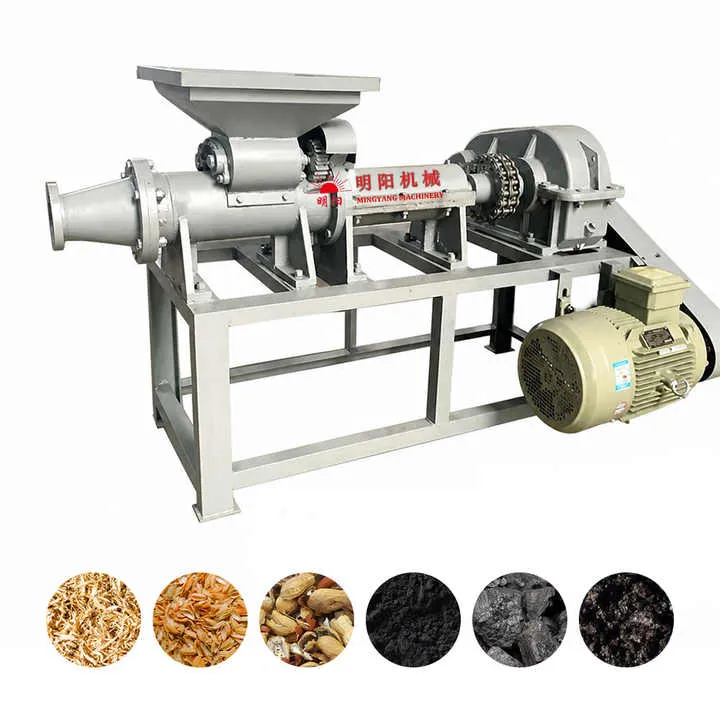 Lower Automatic Charcoal Briquette Extruding Machine Production Line 1-3t/h 11kw Round/Square/Hexagon Briquette — image 6