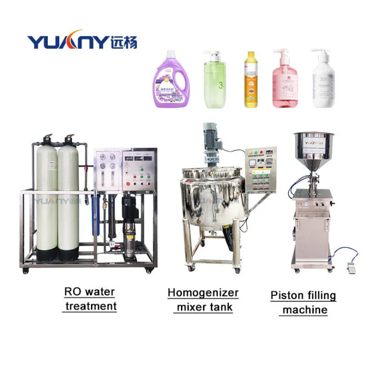 Factory200LPH Small Business Ideas Laundry Detergent Making Machines High Shear Homgoenizer Liquid Soap Production Line — image 3