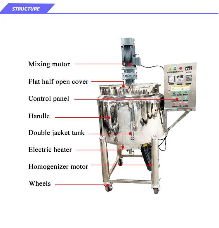 Factory200LPH Small Business Ideas Laundry Detergent Making Machines High Shear Homgoenizer Liquid Soap Production Line — image 6