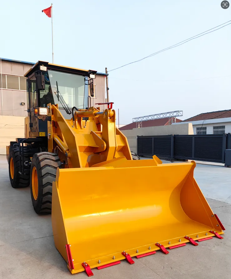 Small Wheel Loader 1000kg 1 Ton Farm Agricultural Garden Mini Loader with Hay Fork Auger for Cattle Livestock Feeding Barn — image 5