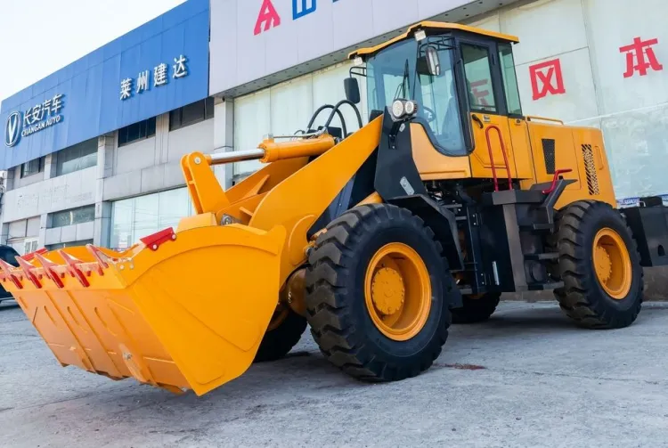 Small Wheel Loader 1000kg 1 Ton Farm Agricultural Garden Mini Loader with Hay Fork Auger for Cattle Livestock Feeding Barn — image 6