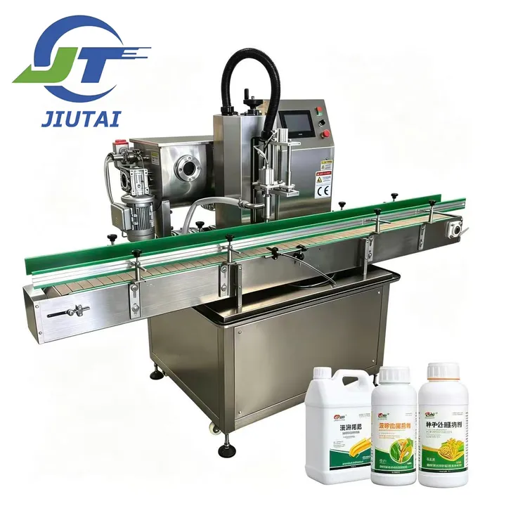 Agricultural Liquid Fertilizer Pesticide Seed Treatment Automatic High Speed Rotor Pump Filling Machine — image 7