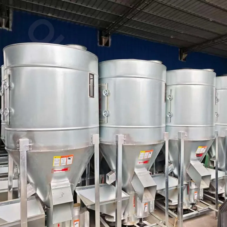 Grain Feed Crusher Mixer Feed Mill Grinding Mixer 5 Tonne Vertical Animal Feeding Mixer for Chicken Pig Food — image 3