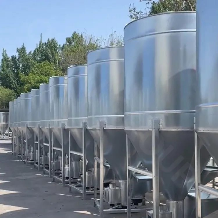 Grain Feed Crusher Mixer Feed Mill Grinding Mixer 5 Tonne Vertical Animal Feeding Mixer for Chicken Pig Food — image 5