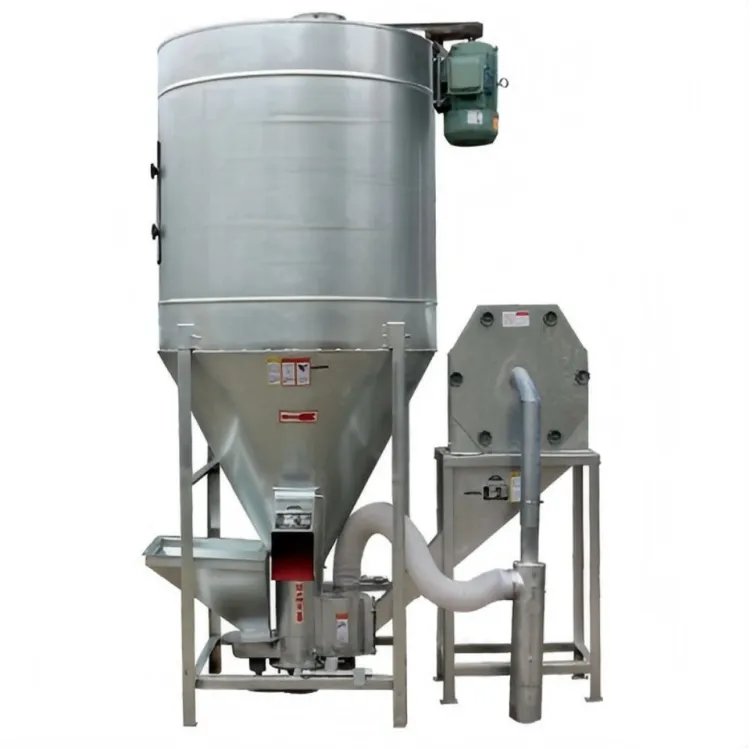 Grain Feed Crusher Mixer Feed Mill Grinding Mixer 5 Tonne Vertical Animal Feeding Mixer for Chicken Pig Food — image 6
