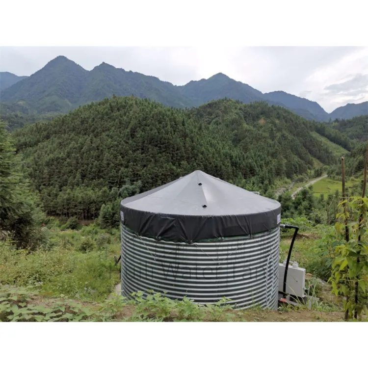 Corrugated Steel Water Storage Tank for Farm Irrigation Agriculture Galvanized Steel Food Grade PVC Liner 1 Year 10 Years — image 5