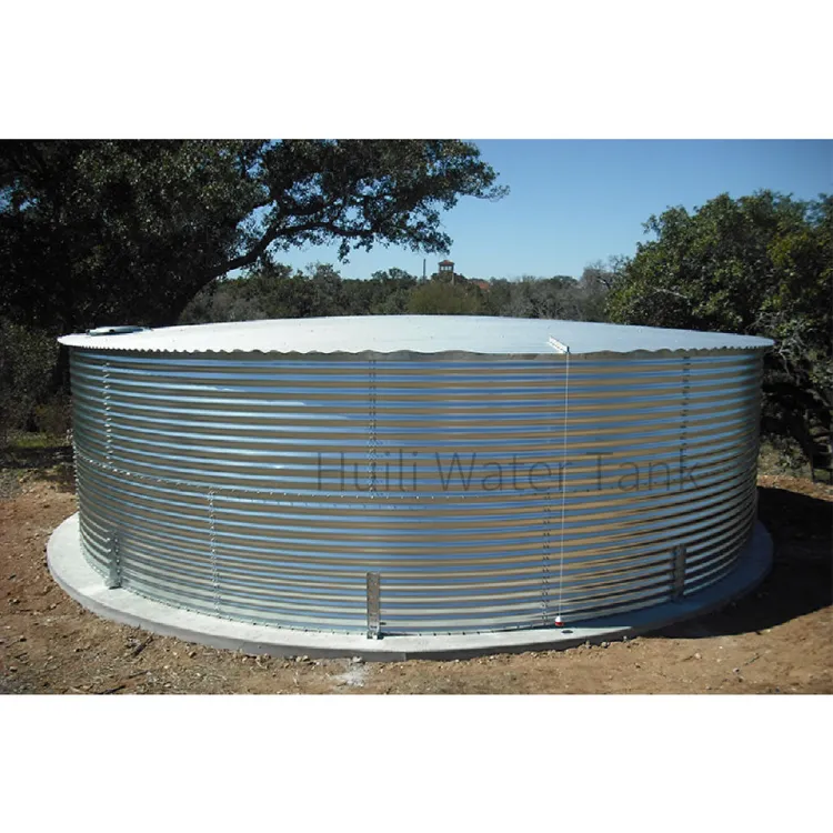 Corrugated Steel Water Storage Tank for Farm Irrigation Agriculture Galvanized Steel Food Grade PVC Liner 1 Year 10 Years — image 6