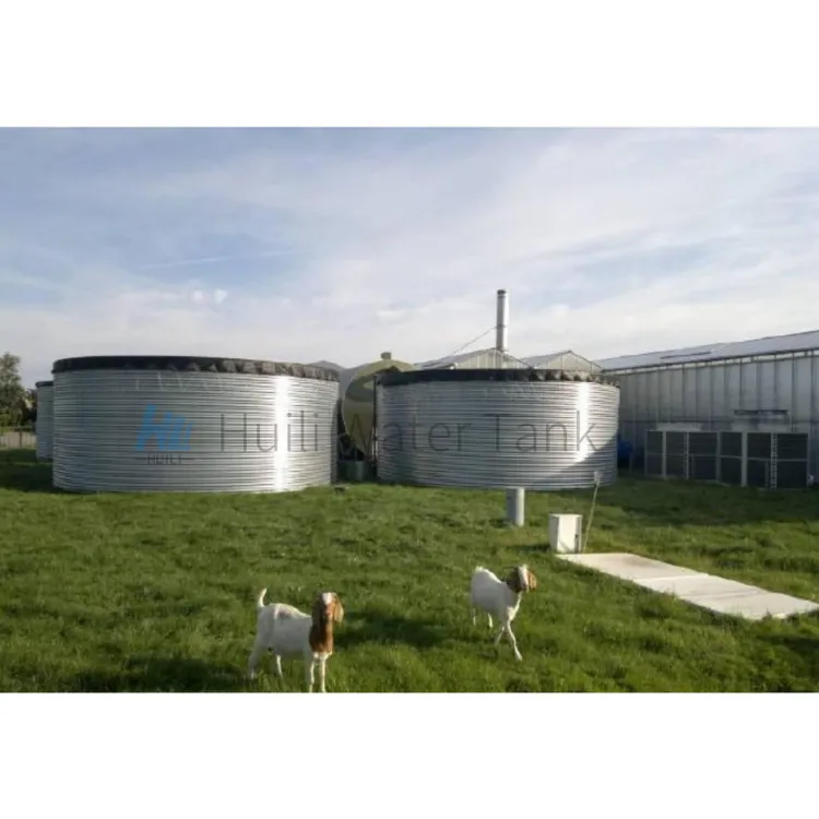 Stock Tank 100 000 Litre Corrugated Galvanized Steel Water Tanks Food Grade PVC Liner 1 Year for Farm Irrigation Rainwater — image 5