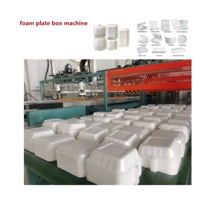 PS Foam Plate Dish Making Machine Food Box Tray Disposable Foam Plates Foam Dishes Production Line — image 1