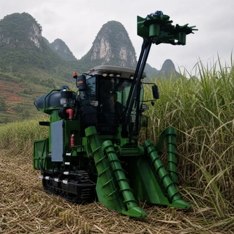Customized 3.2m³ Hopper End Dump After Lifting Sugarcane Combine Harvester for Mauritius Reunion with No Trailer Needed — image 1