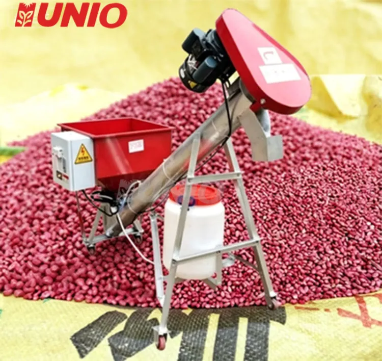 Mobile Auger Seed Coating Machine 3KW Electric Grain Seed Treater With Liquid Mixing Barrel — image 5