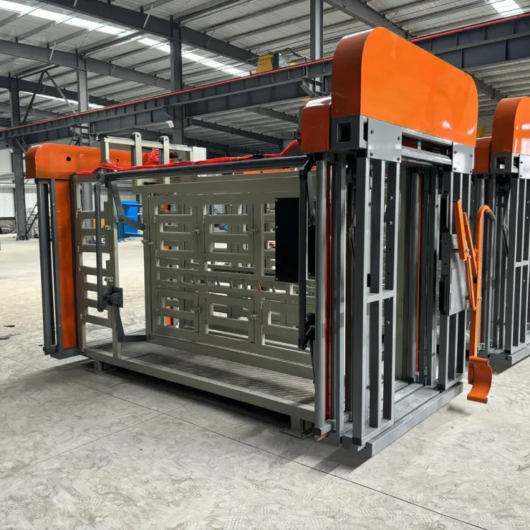 Heavy Duty Powder Coated Pneumatic Cattle Crush with Remote Control for Commercial Farm Livestock Handling Veterinary Care — image 1