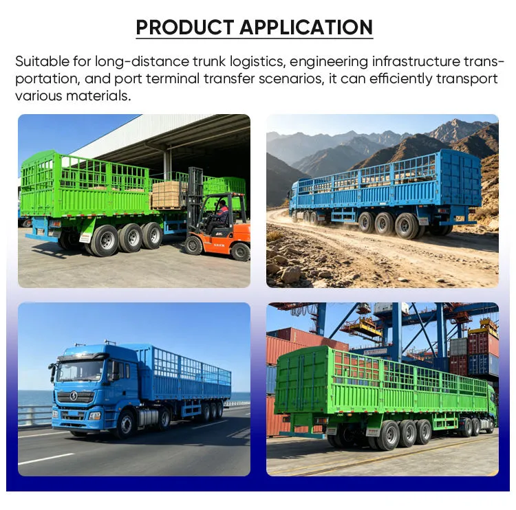 Farm Logistics Multi Axle Animal Carrier Semi Trailer Custom Steel Fence Rail 60-150Ton Stable Livestock Hauling Trailer — image 6