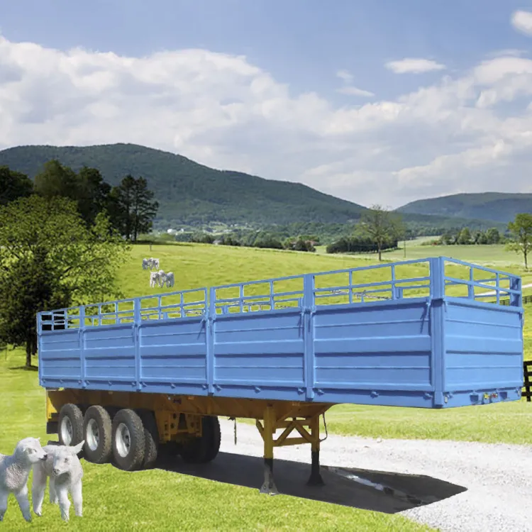 3 Axle Fence Sheep Livestock Cargo Animal Transport Semi Truck Trailer Livestock Cargo Trailer Product — image 6