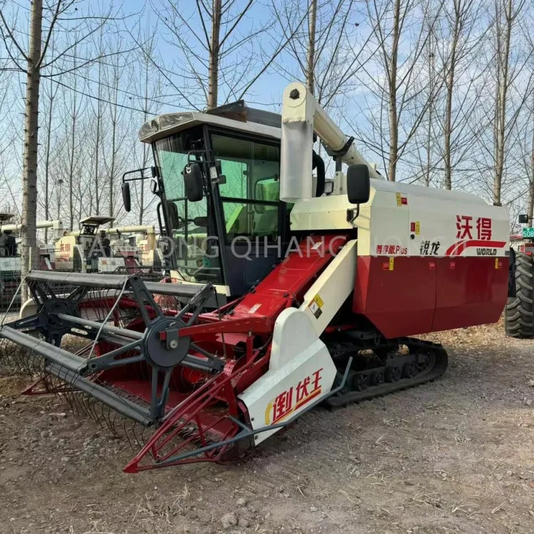 Used Fm World Combine Harvester Rice and Wheat Harvester — image 2