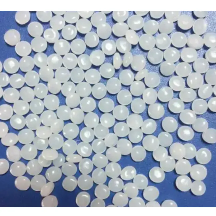 HDPE Polyethylene Pellets Recycled Granules Virgin Plastic Resin Granules for Bag and Injection Molding — image 1