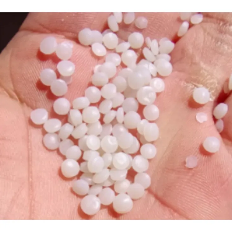 HDPE Polyethylene Pellets Recycled Granules Virgin Plastic Resin Granules for Bag and Injection Molding — image 2
