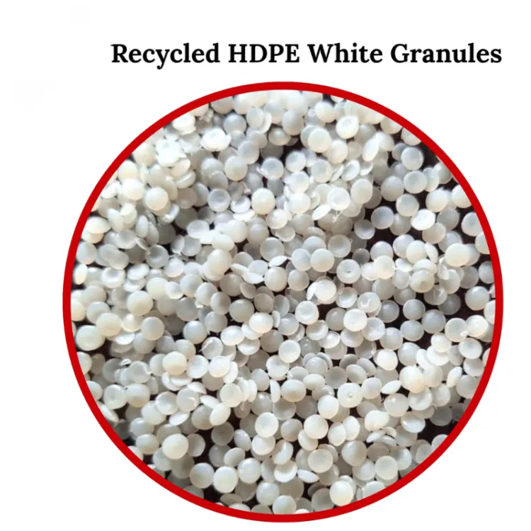 HDPE Polyethylene Pellets Recycled Granules Virgin Plastic Resin Granules for Bag and Injection Molding — image 5