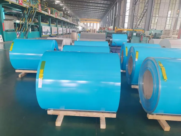 Pre-painted Color-Coated Aluminum Coil Sheets with PVDF 1060 Customized Color for Roofing Construction 3% Tolerance CN Origin — image 2