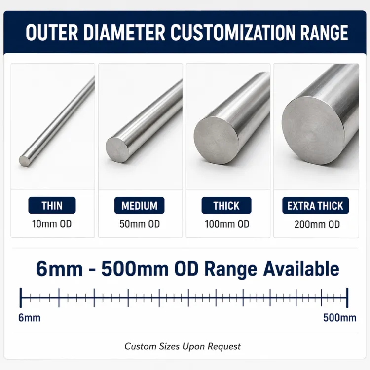 Aisi Ss Round Bar 1.4034 409 410 416 420 440c Bright Alloy Stainless Steel Rod Bar — image 2