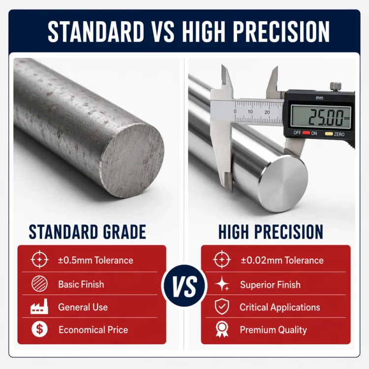 Aisi Ss Round Bar 1.4034 409 410 416 420 440c Bright Alloy Stainless Steel Rod Bar — image 3