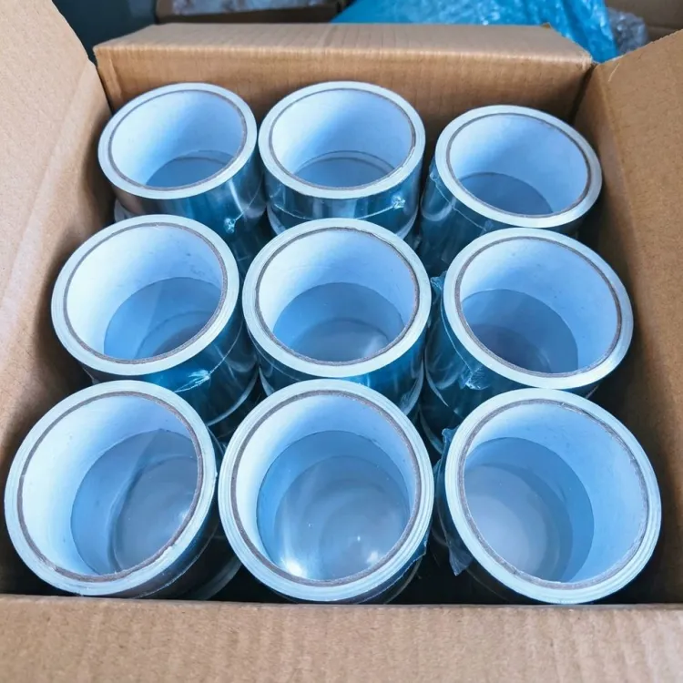 HVAC Aluminum Foil Pressure-sensitive Adhesive Duct Tape for Pipe Joint Sealing — image 3