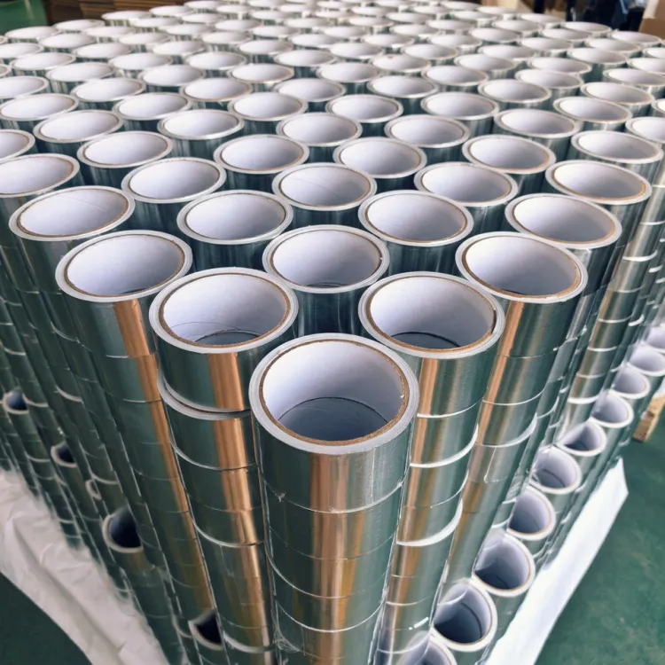 HVAC Aluminum Foil Pressure-sensitive Adhesive Duct Tape for Pipe Joint Sealing — image 5