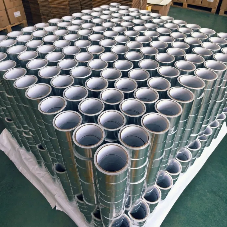HVAC Aluminum Foil Pressure-sensitive Adhesive Duct Tape for Pipe Joint Sealing — image 6