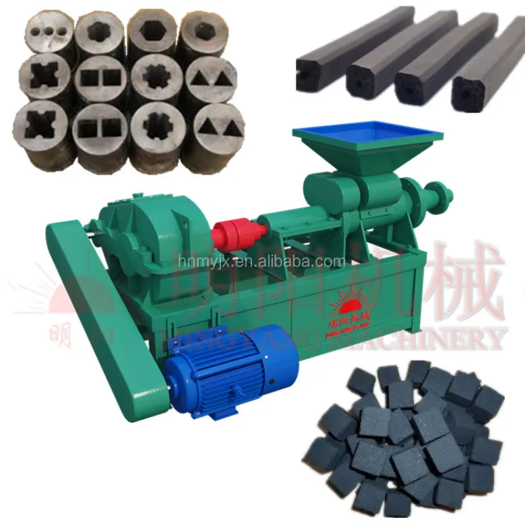 Large Discount Charcoal/Coal Briquette Press Machine Charcoal Briquette Engine Pump Hollow Block Making Machine — image 2