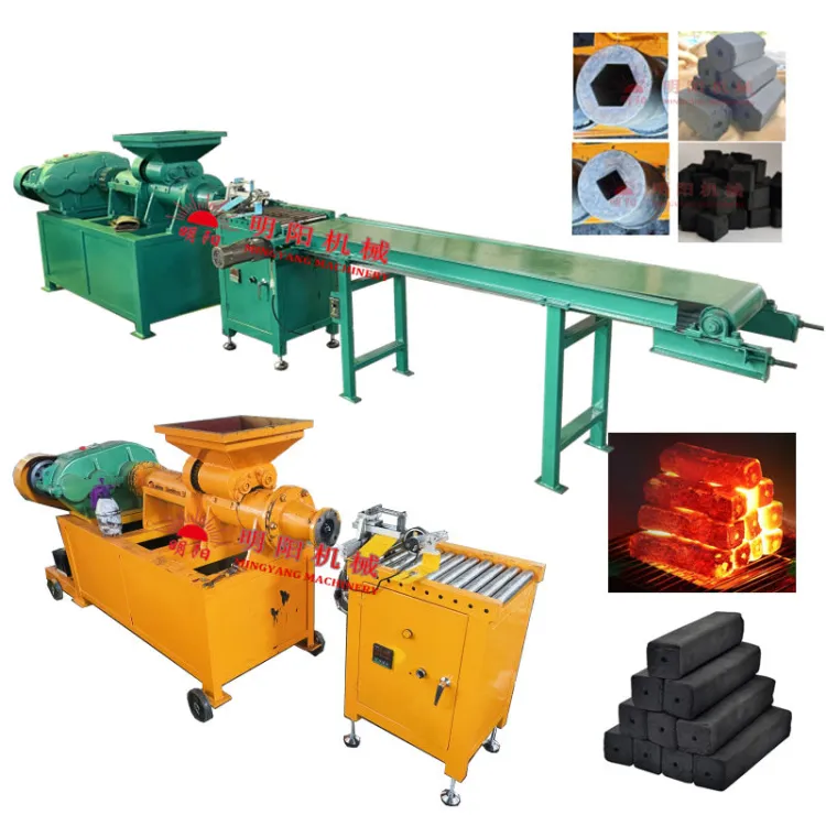 Large Discount Charcoal/Coal Briquette Press Machine Charcoal Briquette Engine Pump Hollow Block Making Machine — image 5