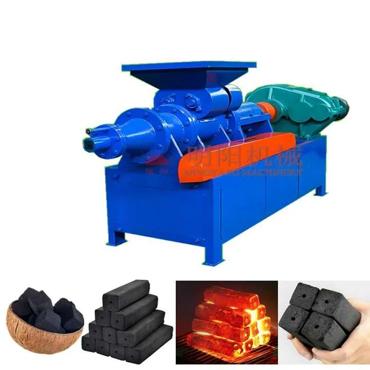 Large Discount Charcoal/Coal Briquette Press Machine Charcoal Briquette Engine Pump Hollow Block Making Machine — image 7