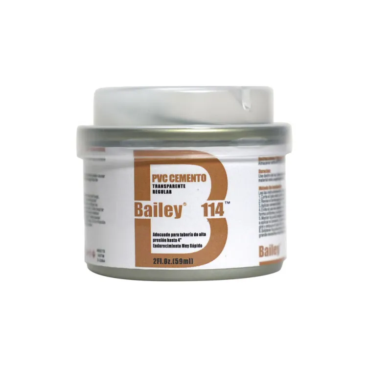 Bailey 114 PVC Pipe Solvent Cement, Regular Body, Low VOC Adhesive for Pipe Jointing, 2 oz Pack. — image 1