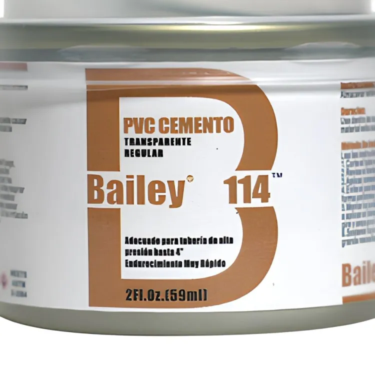 Bailey 114 PVC Pipe Solvent Cement, Regular Body, Low VOC Adhesive for Pipe Jointing, 2 oz Pack. — image 3