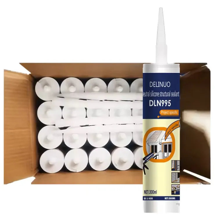 Waterproof Joint Sealant Caulking Sealant Clear Acid Silicone Sealant Acetoxy GP Silicone Sealant — image 1