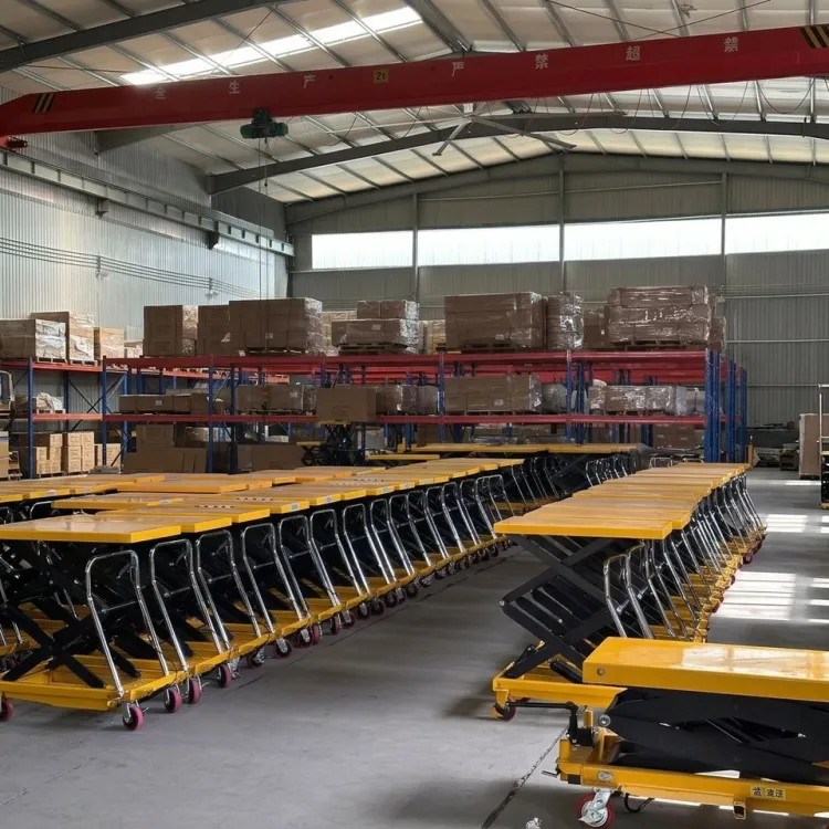 200KG Manual Hydraulic Scissor Lift Platform Trolley 1.26M Lifting Height 4 Wheels Brake Warehouse Material Handling — image 4