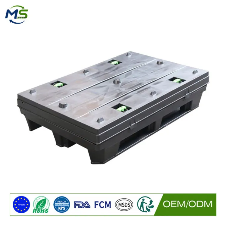 Reusable PP Honeycomb Pallet Box Powder Coated Foldable Heavy Duty Plastic Container for Industrial Warehouse Storage — image 2