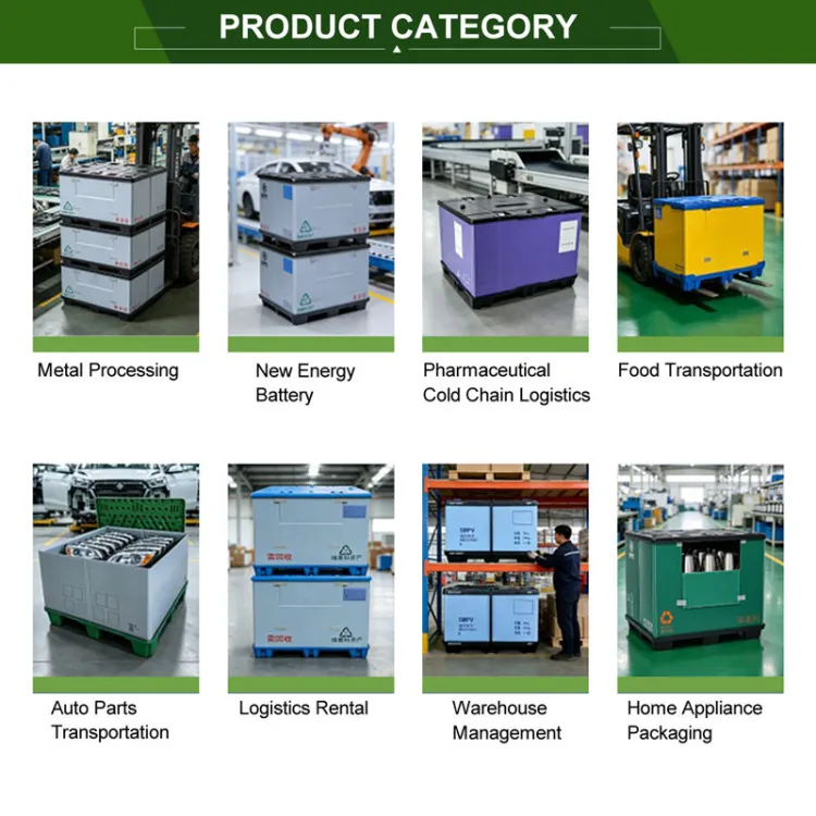 Reusable PP Honeycomb Pallet Box Powder Coated Foldable Heavy Duty Plastic Container for Industrial Warehouse Storage — image 3