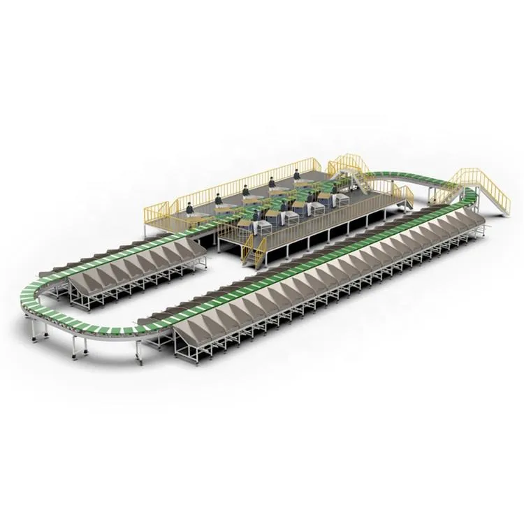 High-speed Wheel/swivel/wave/pivot/swing/turn Belt Sorter/diverter/roller Switch/sorting Conveyor System for Poly Bag and Parcel — image 1