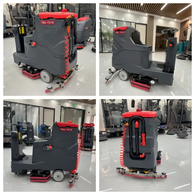 Battery Ride on Floor Sweeper Machine Road Sweeper for — image 3