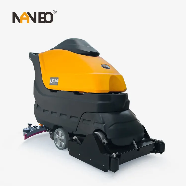 MC55 Walk Behind Electric Floor Sweeper Scrubber Machine — image 1