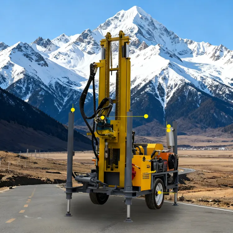 100m Water Well Drill Deep Portable Hydraulic Drilling Rig Water Well Drilling Rig 22hp Customizable — image 3