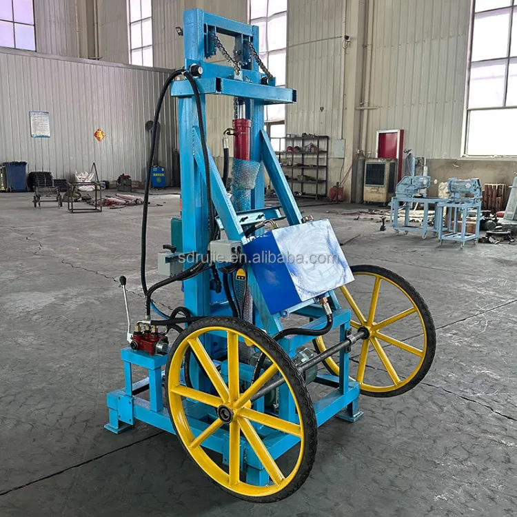 130m Deep Electric Rotary Hydraulic Water Well Drilling Rig with Engine and Pump Portable — image 3