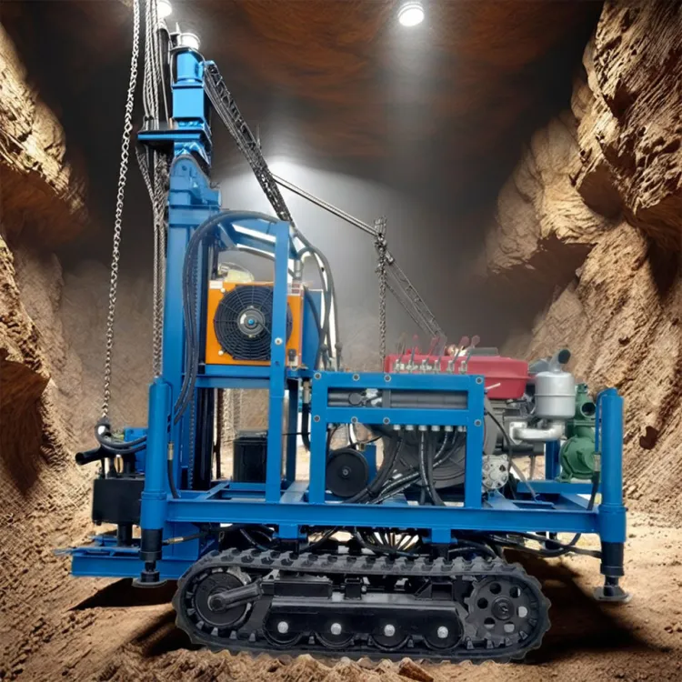 Hydraulic Crawler 100m 200m Water Well Rig Small Portable Drilling Machine for Deep Wells Farm and Mine Water Exploration — image 4