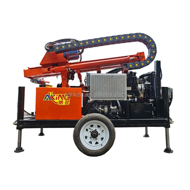 100m 150m 200m Diesel Hydraulic Portable Water Well Drill Rig Drilling Machine Mine Drilling Rigs — image 3