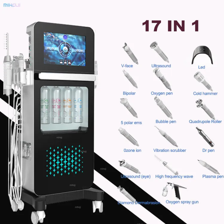 17 in 1 Hydra Dermabrasion Professional Manufacture Spa Equipment Hydra Skin Care Facial Machine Hydro Machine — image 2