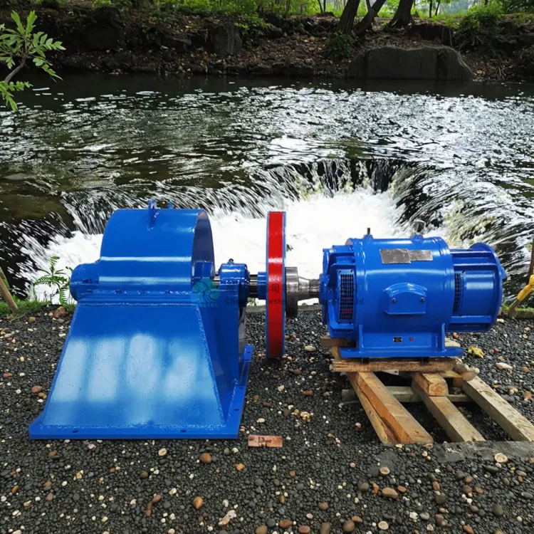 Forster Turgo Turbine Hydro Generator 30kW Small Hydropower System High Efficiency Micro Hydro Power 380V/220V Stainless Steel — image 2