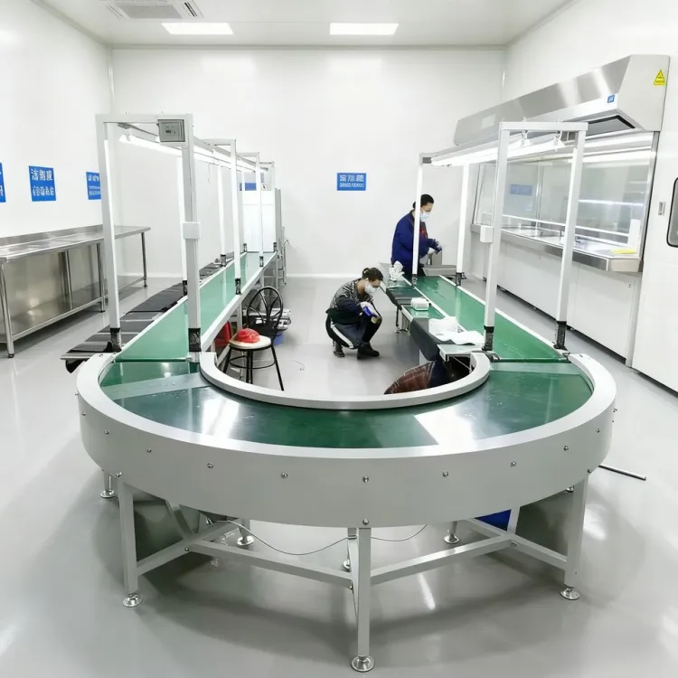Turnkey RC-150XL-TN SMT PCB Flat Belt Conveyor Transfer System Fully Automatic Assembly Production Line — image 5